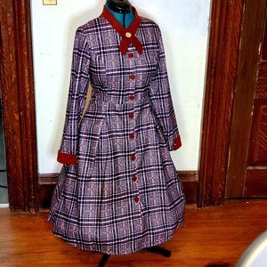 Plaid Vintage Style Dress